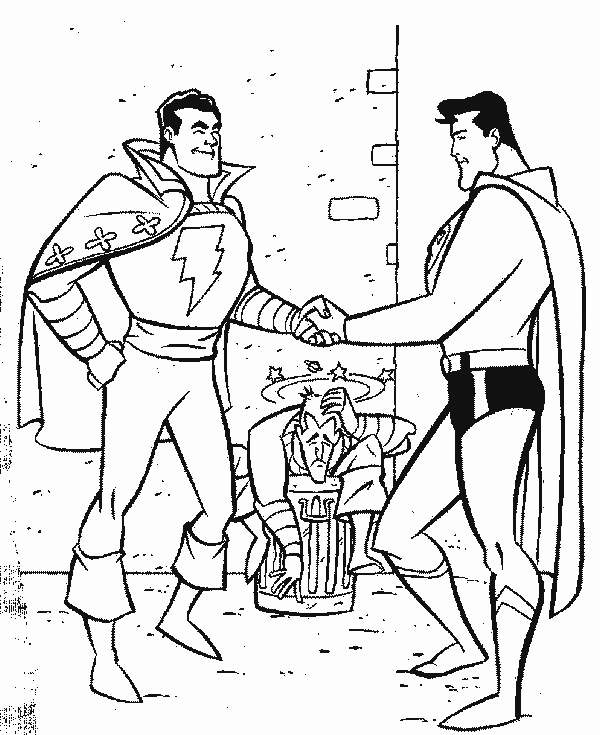 Shazam coloring pages