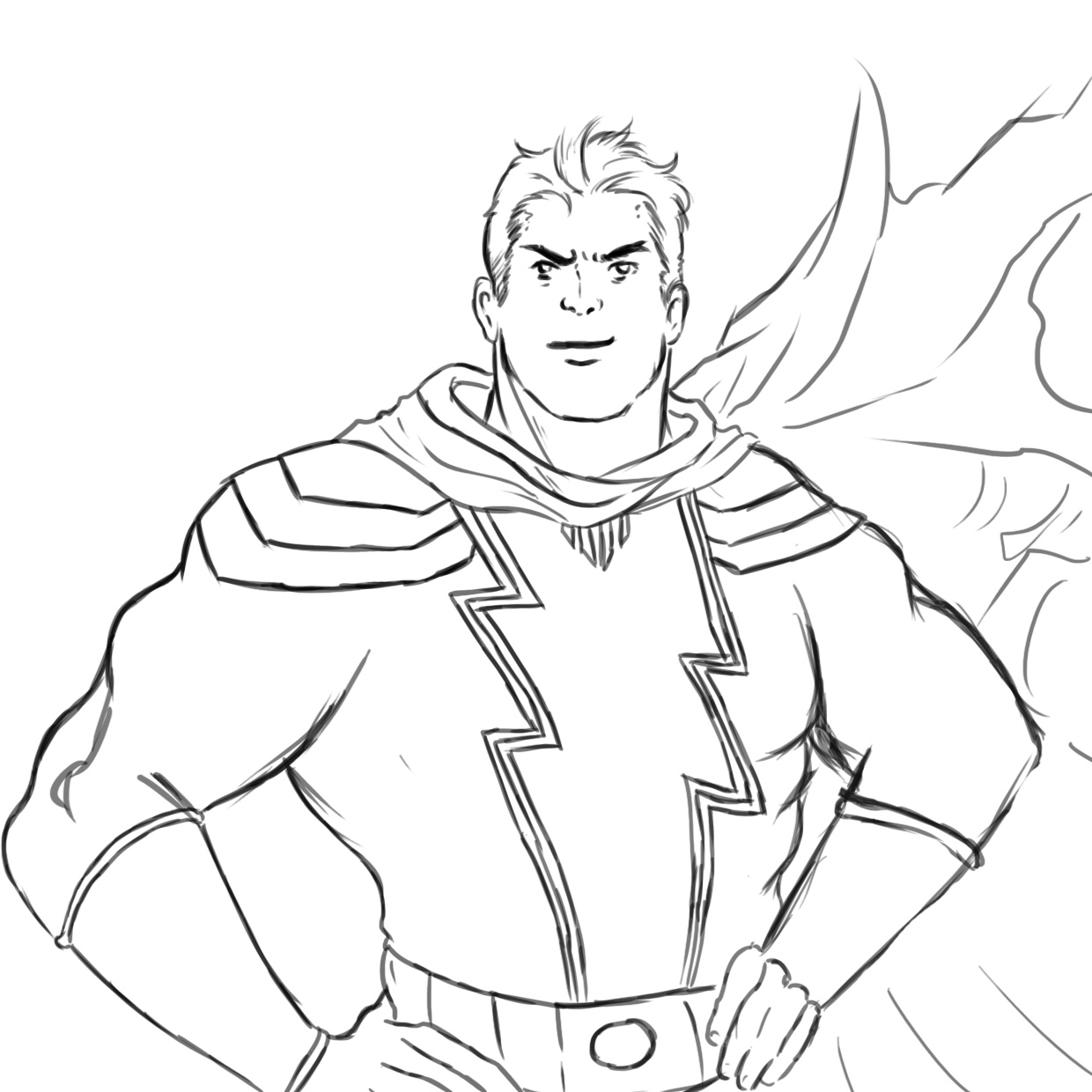 Shazam x harley quinn illustration step by step putu deny pratama saputra