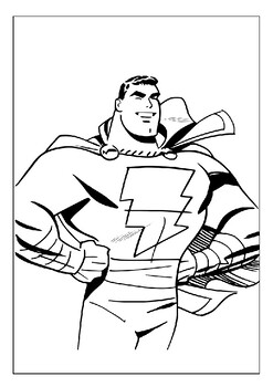 Bring your kids favorite superhero to life with our shazam coloring pages pdf