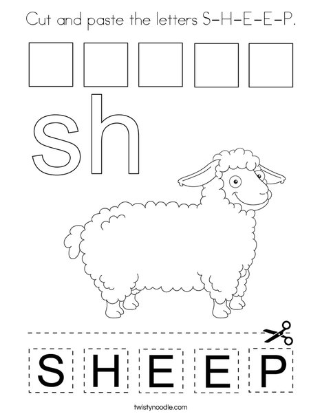Cut and paste the letters s