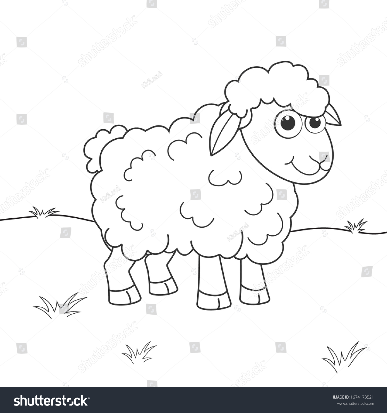 Hundred crayon sheep royalty