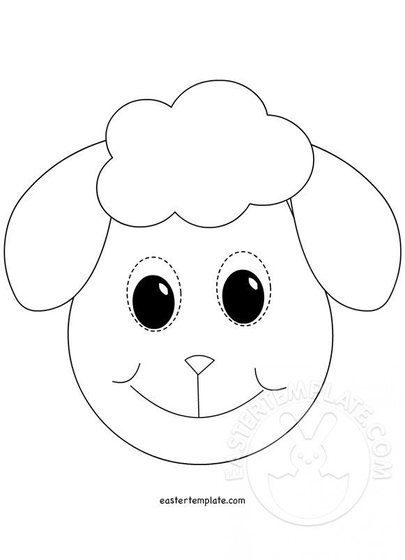 Lamb mask template