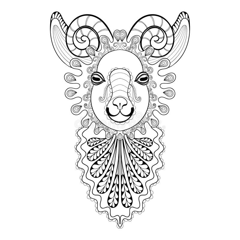 Sheep coloring adult stock illustrations â sheep coloring adult stock illustrations vectors clipart