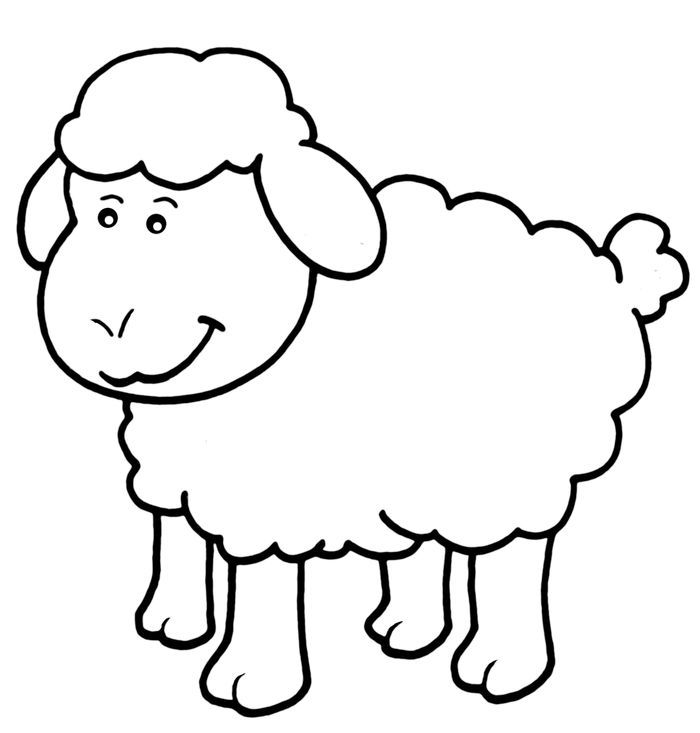 Printable sheep coloring pages pdf
