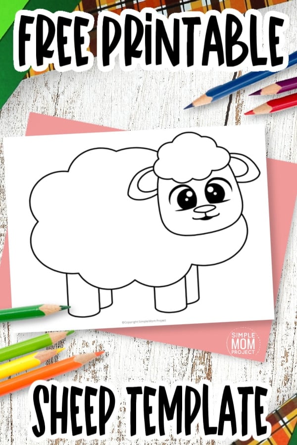 Free printable sheep template â simple mom project