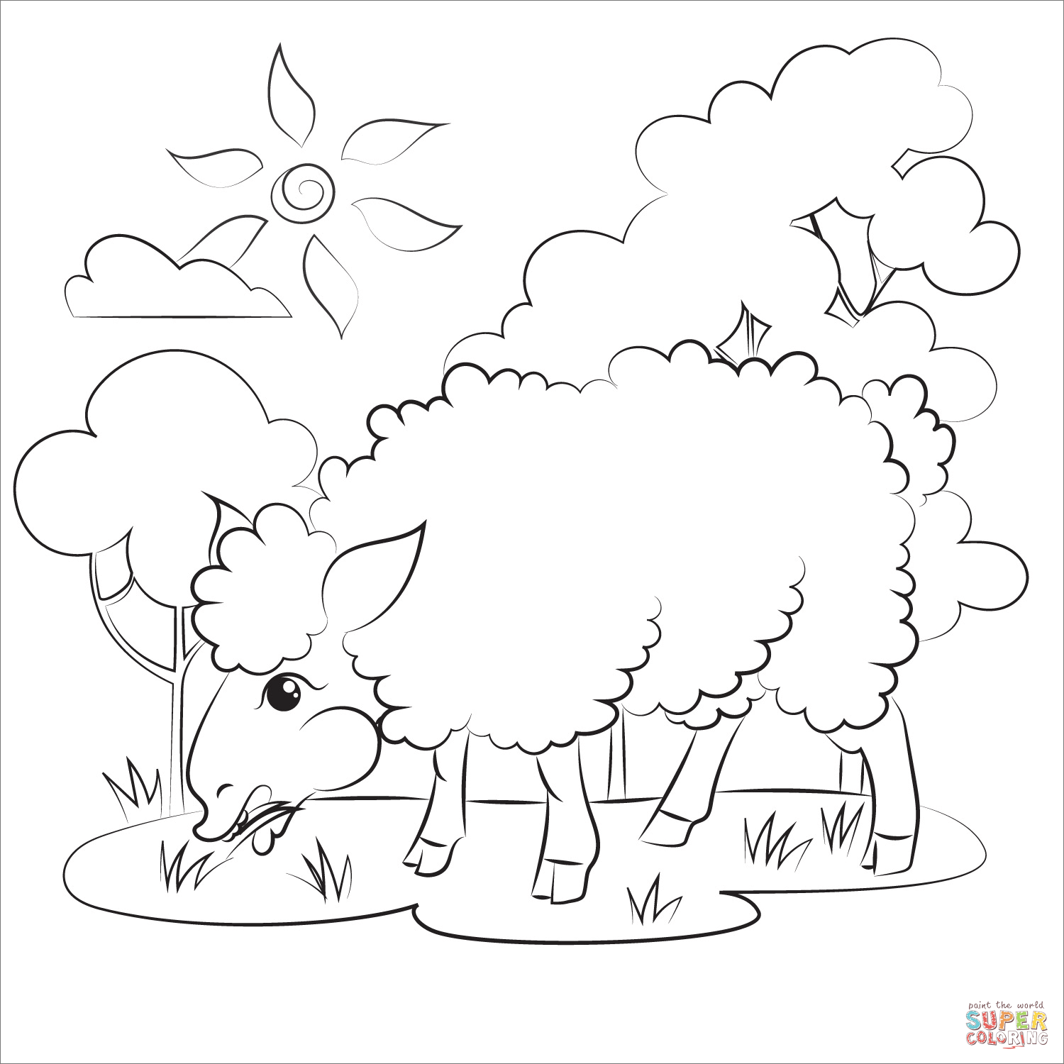 Sheep coloring page free printable coloring pages free printable coloring free printable coloring pages sheep crafts