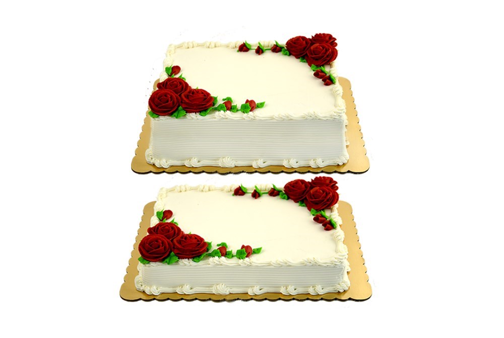 Full sheet rose cake
