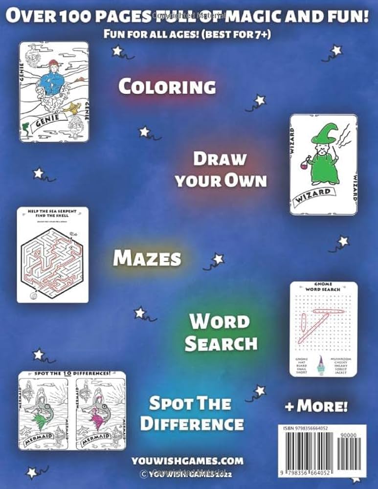 You wish magical creatures coloring and activity book sykora tyler jackson sykora crow books