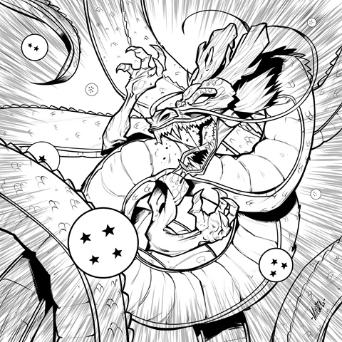 Shenron illustrations
