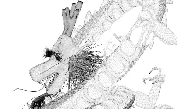 Shenron from dragon ball d model in monster
