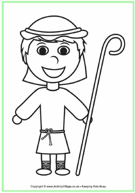 Shepherd louring page nativity loring nativity loring pages nativity characters