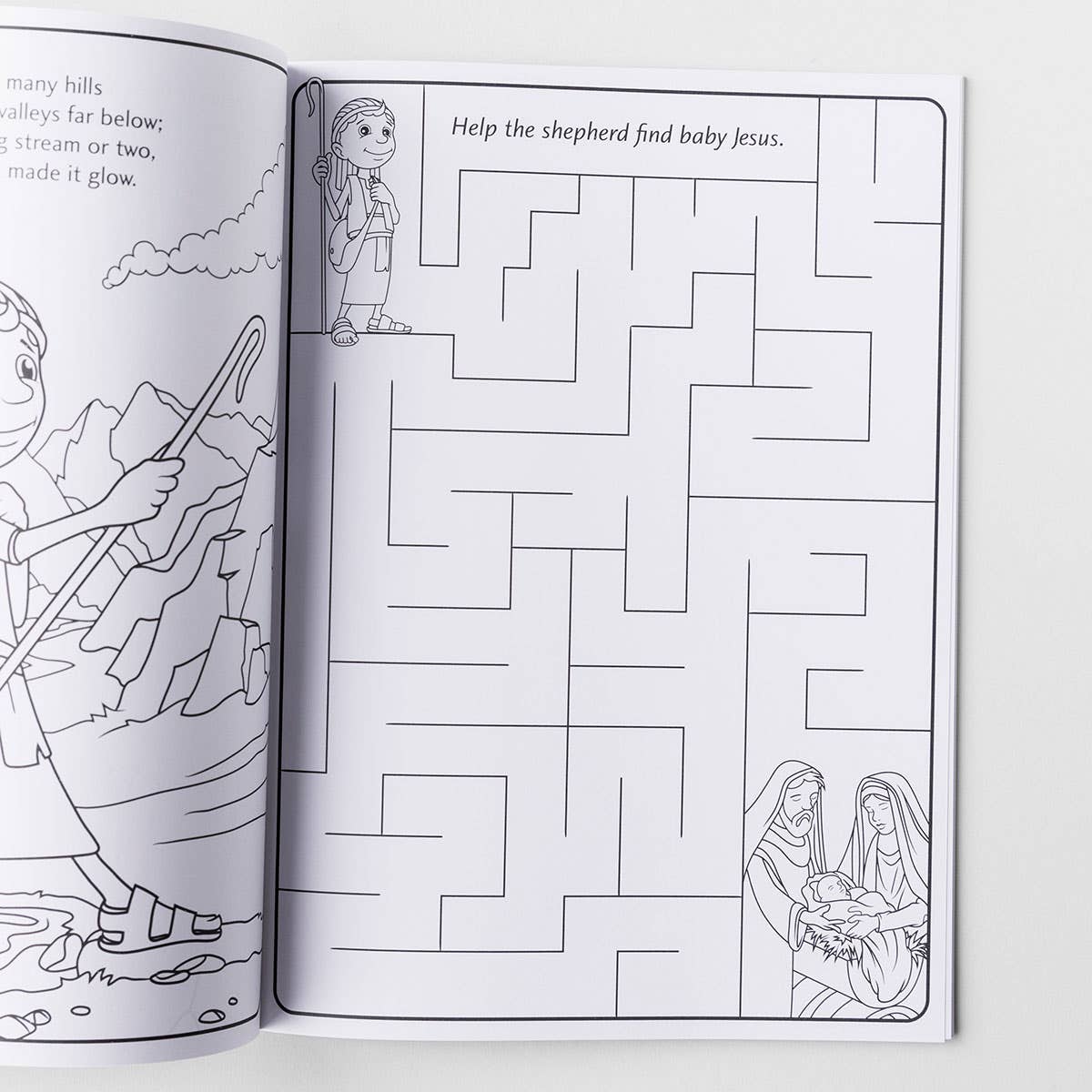 The shepherd on the search kids christmas activity book