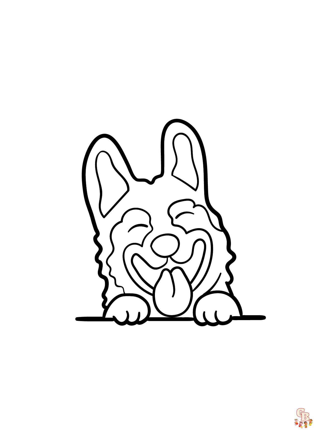 German shepherd coloring pages