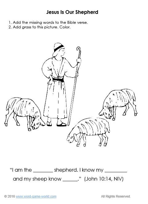 Bible coloring sheets reinforce important truths