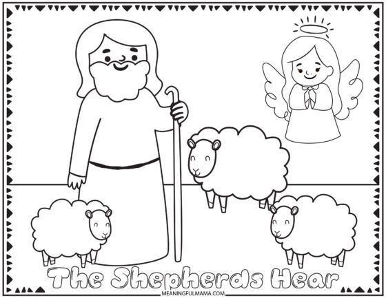 Free christmas nativity coloring sheets