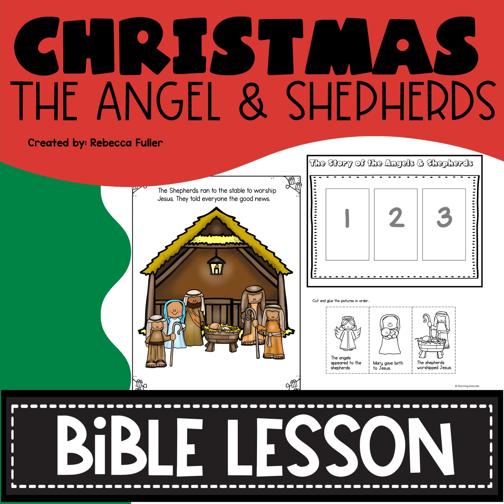 Christmas bible lesson angels and shepherd made by teachers