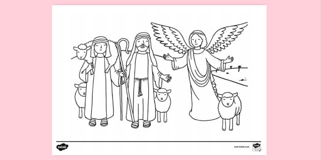 Angels and shepherds louring louring sheets