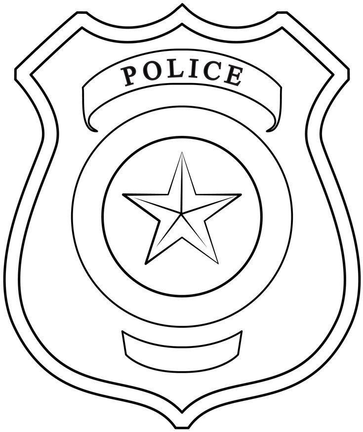 Police badge printable template free printable papercraft templates police badge badge template police