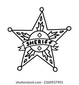 Sheriff badge outline images stock photos d objects vectors