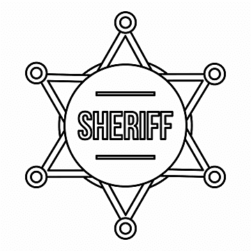 Sheriff badge png vector psd and clipart with transparent background for free download