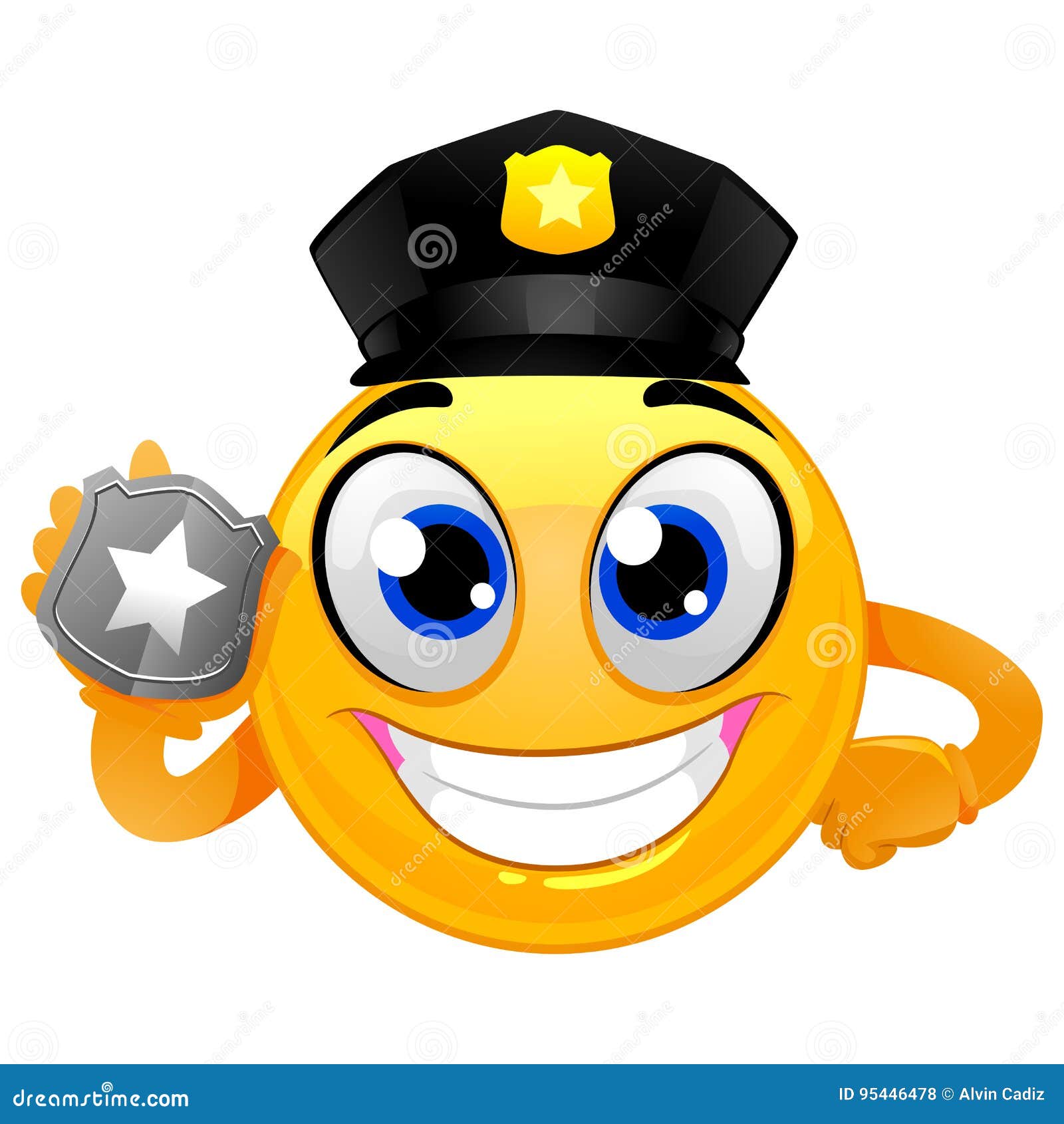 Emoticon policeman stock illustrations â emoticon policeman stock illustrations vectors clipart
