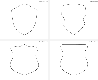 Free printable shield coloring pages for kids â