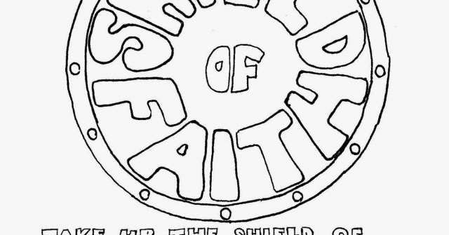 Kids page for kids by mr adron the shield of faith coloring pages