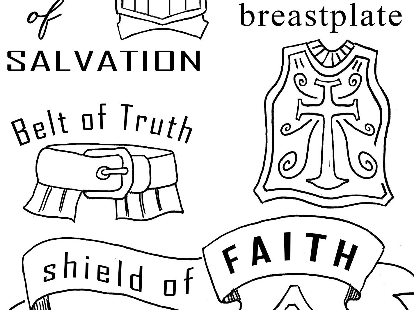 Armor of the lord bible journaling prayer faith journals printable coloring page card making scrapbooking homeschool art