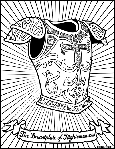 The armor of god coloring page bundle pack