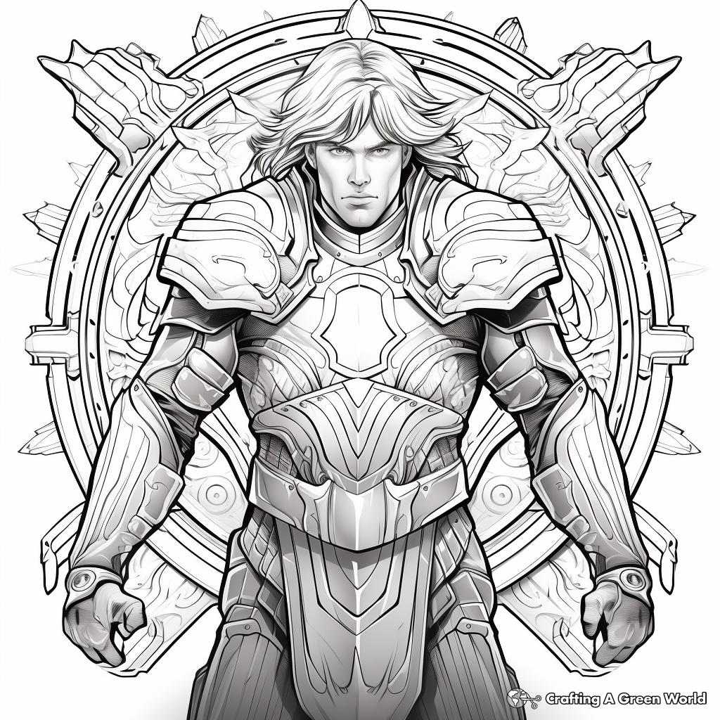 Armor of god coloring pages