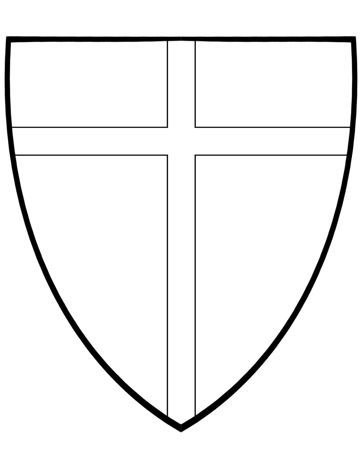 Shield coloring page