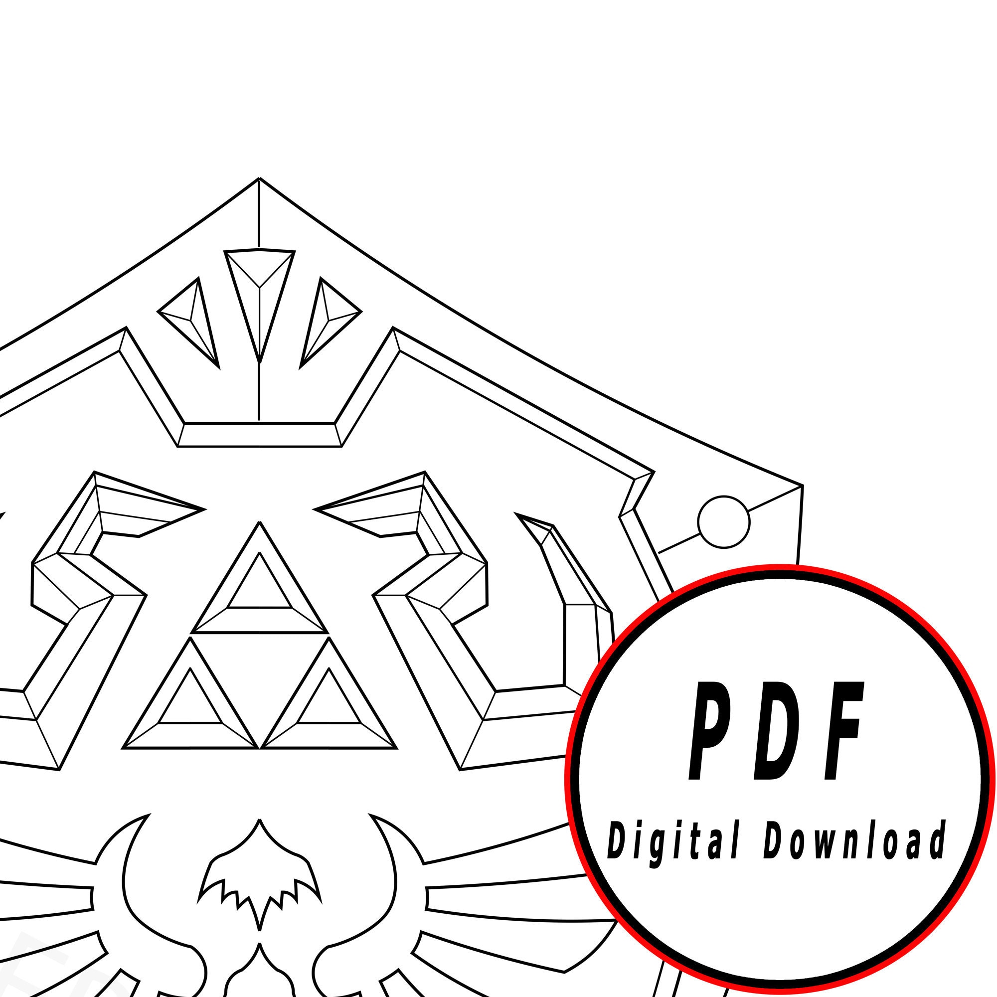 Shield diy template pattern blueprint diy pdf digital donwload vector printable cosplay costume larp pdf