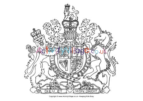 Royal at of arms louring page