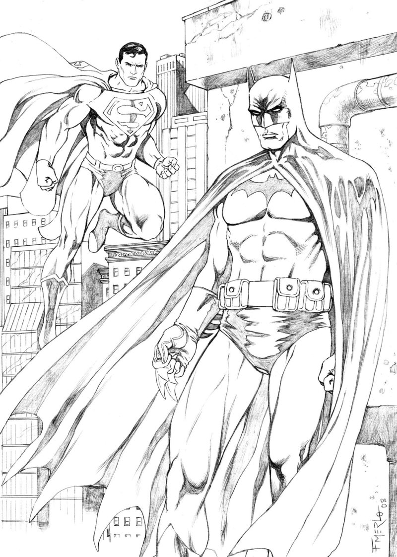Free printable batman coloring pages for kids