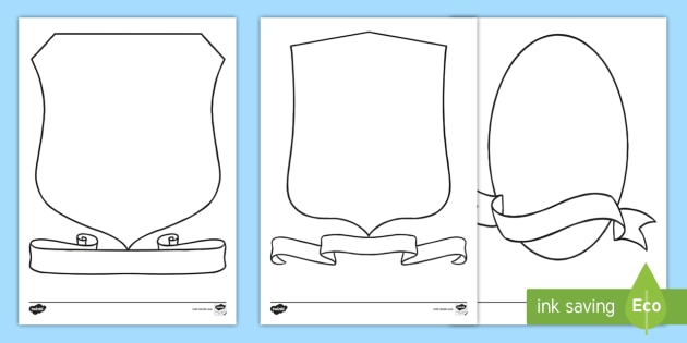 Blank shield template to print pdf