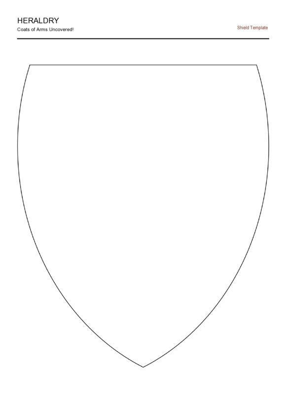 Fancy coat of arms templates family crests