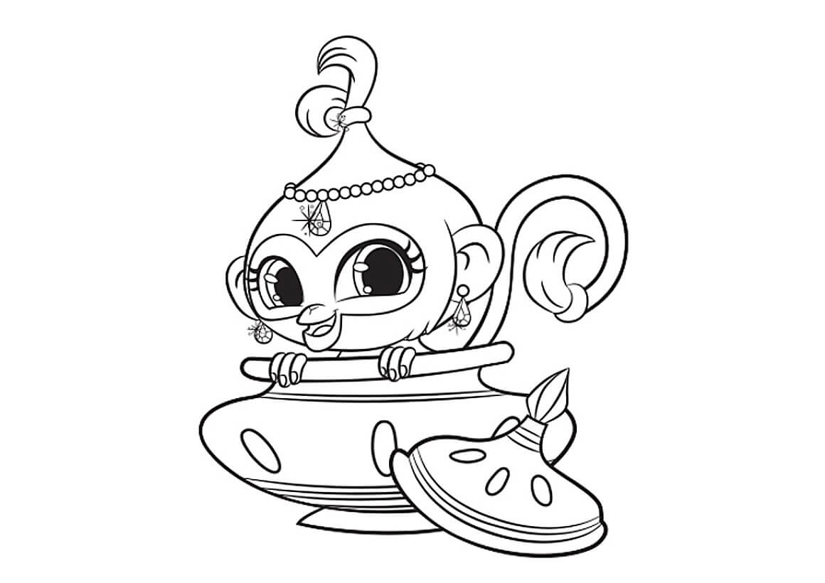 Shimmer and shine coloring pages
