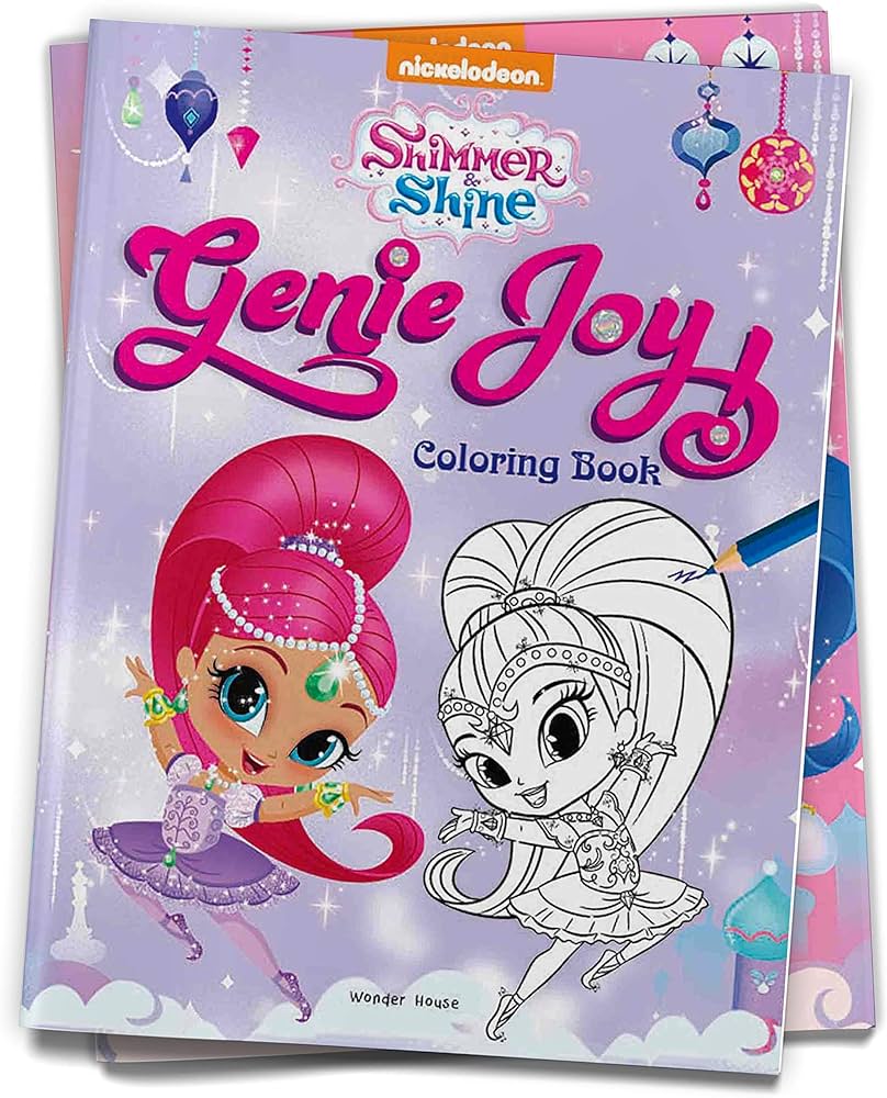 Genie joy loring book for kids shimmer shine wonder house books books