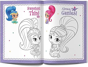 Genie bling coloring book for kids shimmer shine wonder house books books