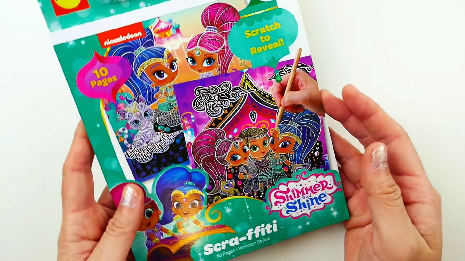 Shimmer and shine color changing scratch art scra