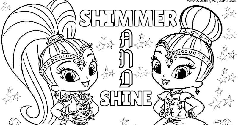 Best shimmer and shine coloring pages rcoloringpagespdf