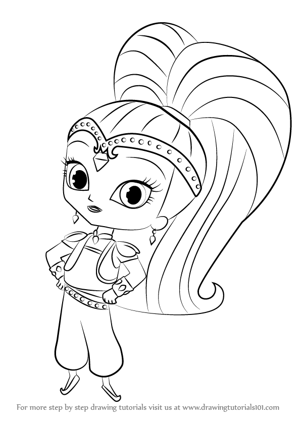 Learn how to draw shine from shimmer and shine shimmer and shine step by step drawing tutorials poppy coloring page shimmer n shine shimmer