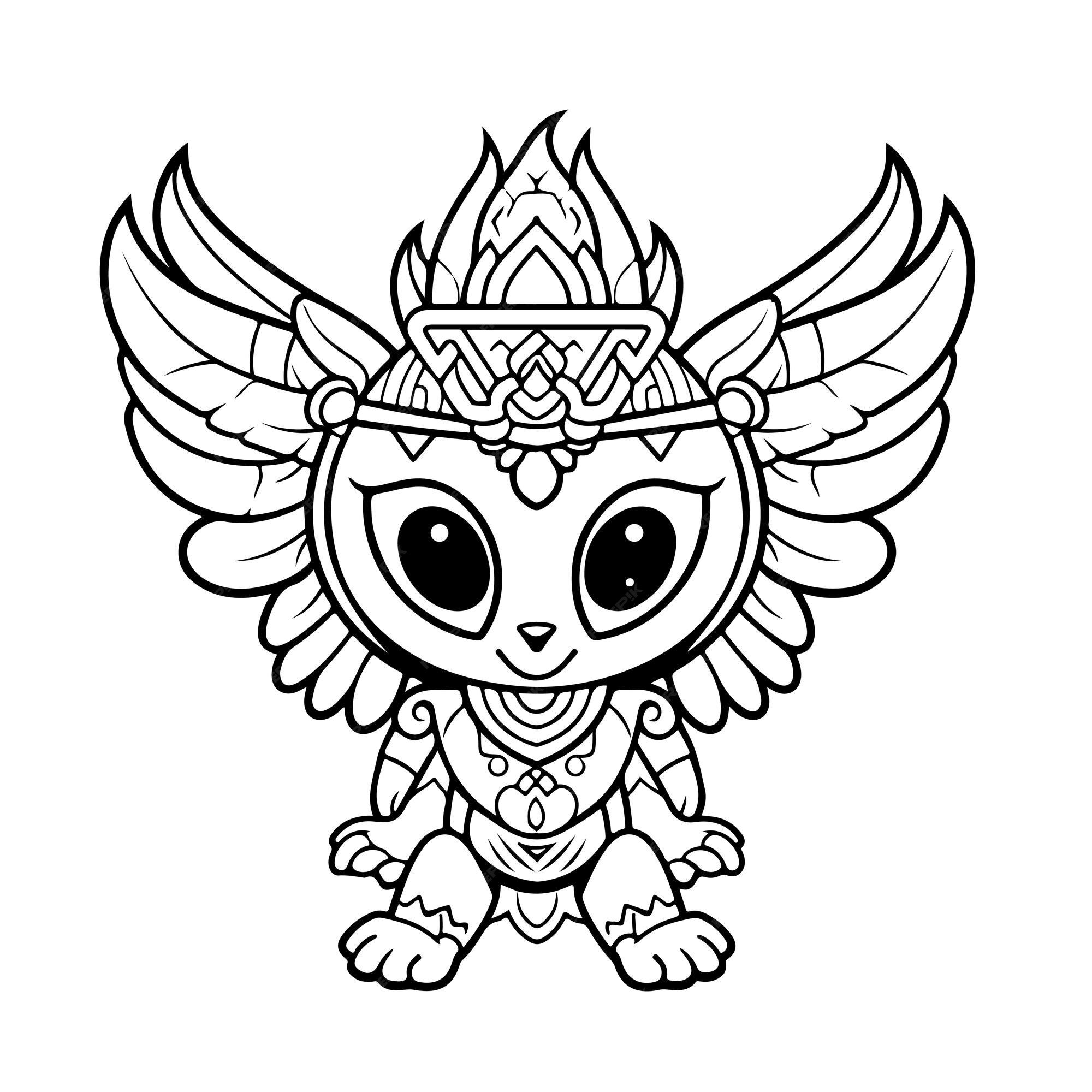 Premium vector sketch hand drawn single line art coloring page line drawing isolated on white background