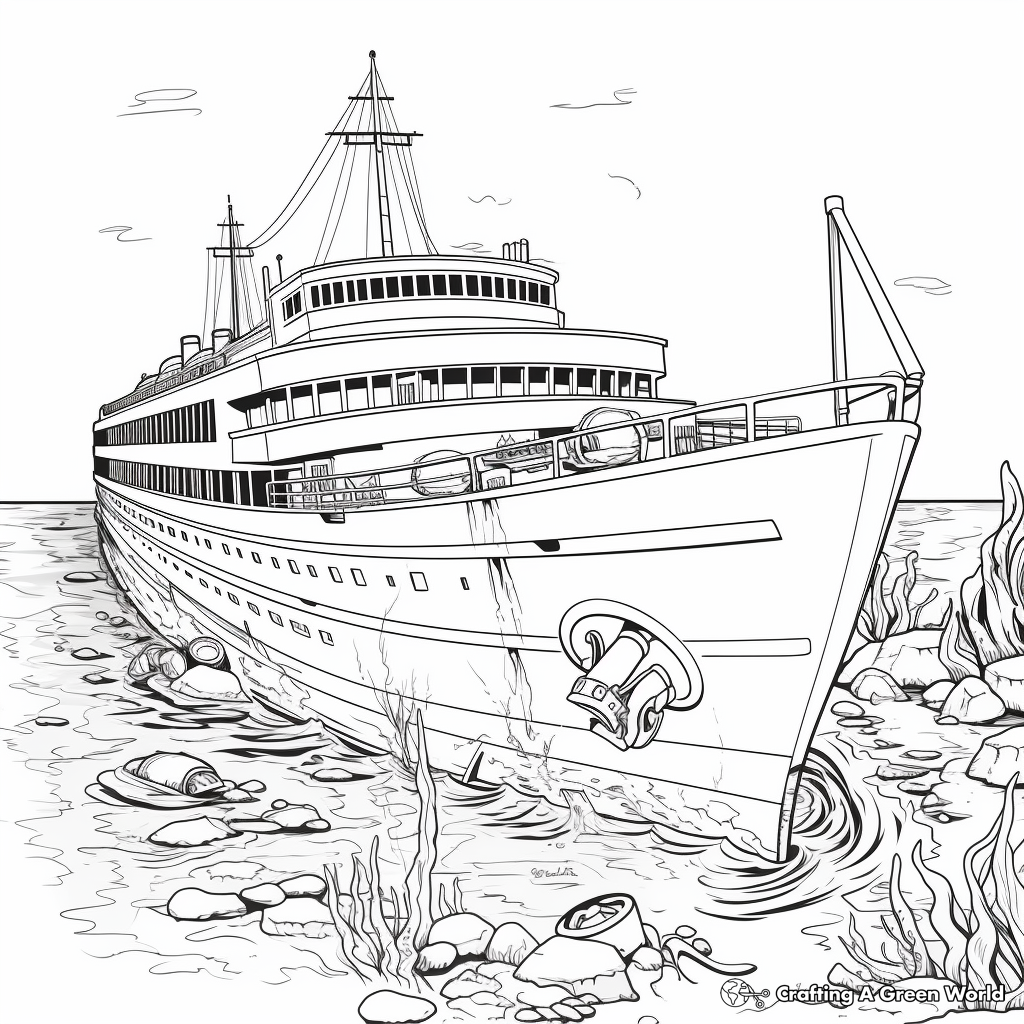 Realistic ocean coloring pages