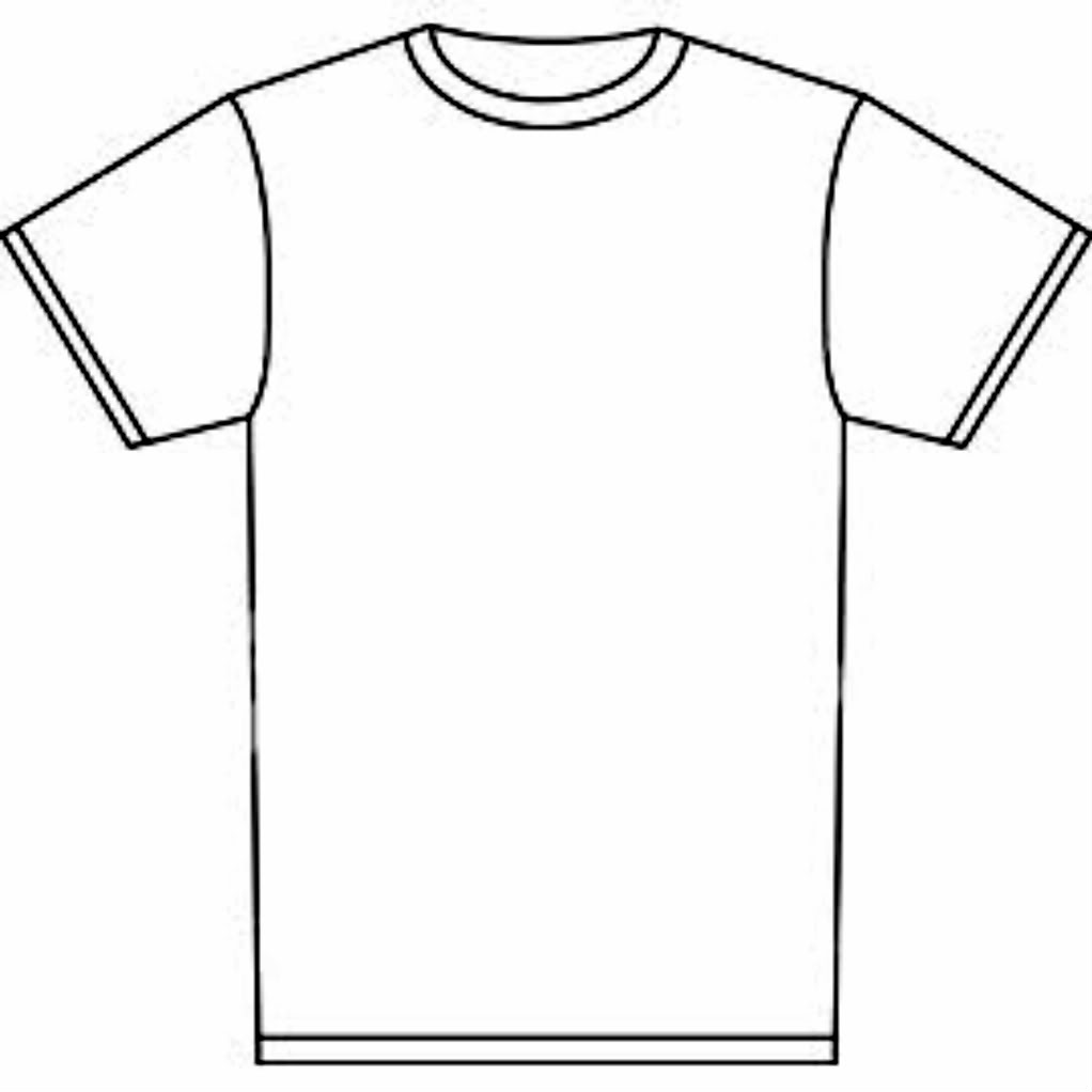 Blank t shirt template printable