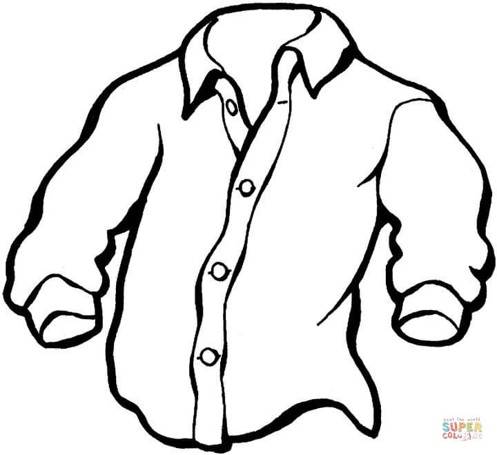 Shirt coloring page free printable coloring pages
