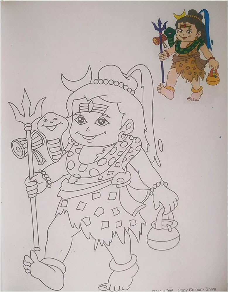 Buy lord shiva colourg book for kids book onle at low prices dia lord shiva colourg book for kids reviews ratgs