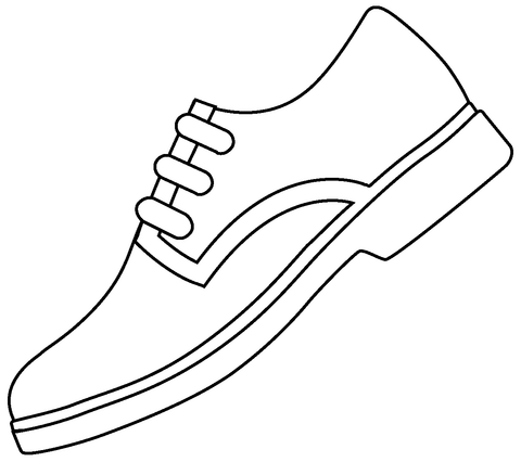 Mens shoe emoji coloring page free printable coloring pages
