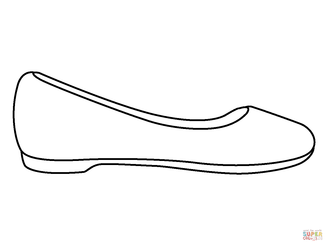 Flat shoe emoji coloring page free printable coloring pages
