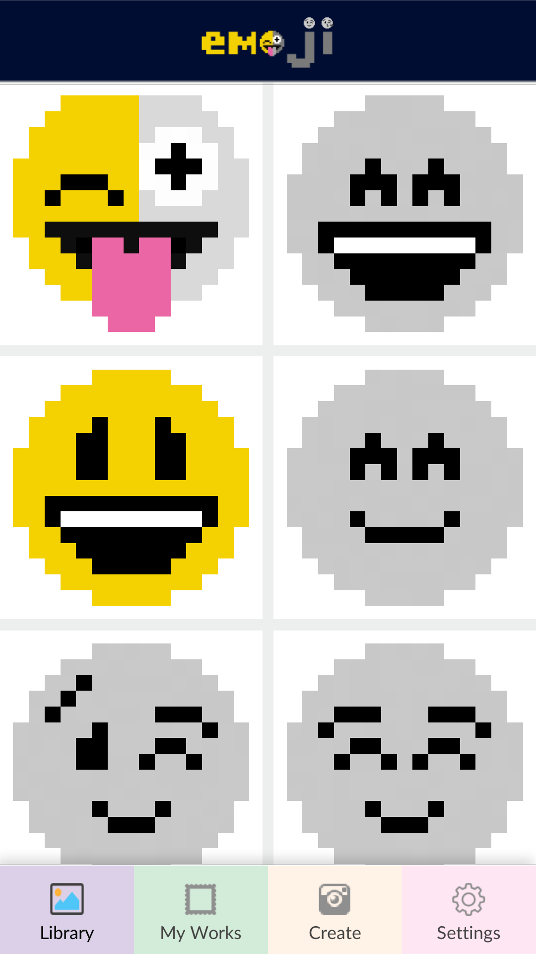 Emoji color by number pixel art emojiappstore for android